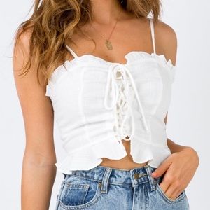 The Daphne Princess Polly White Top
